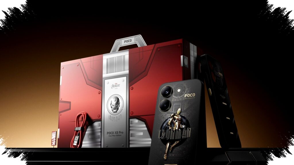 POCO X8 Pro Iron Man Edition 2026, Hitam Emas Mewah Rp7,9 Jutaan Tapi Speknya Tak Main-Main