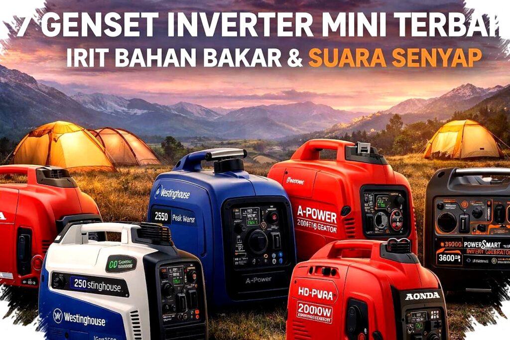 7 Genset Inverter Mini Terbaik 2026, Irit BBM dan Senyap Saat Listrik Padam