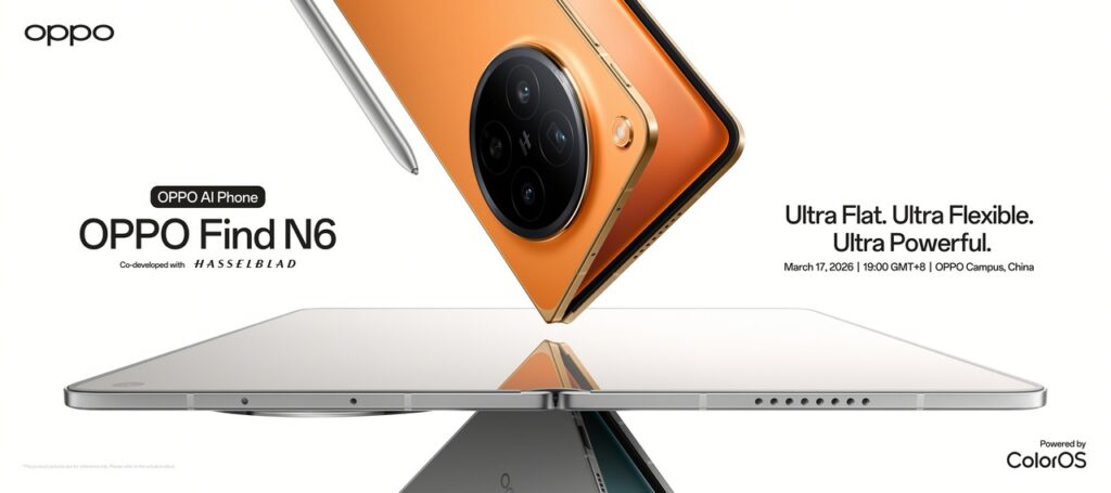 OPPO Find N6 Bocorkan Desain Baru, Engsel Titanium dan Layar 8,12 Inci Siap Ubah Standar Ponsel Lipat