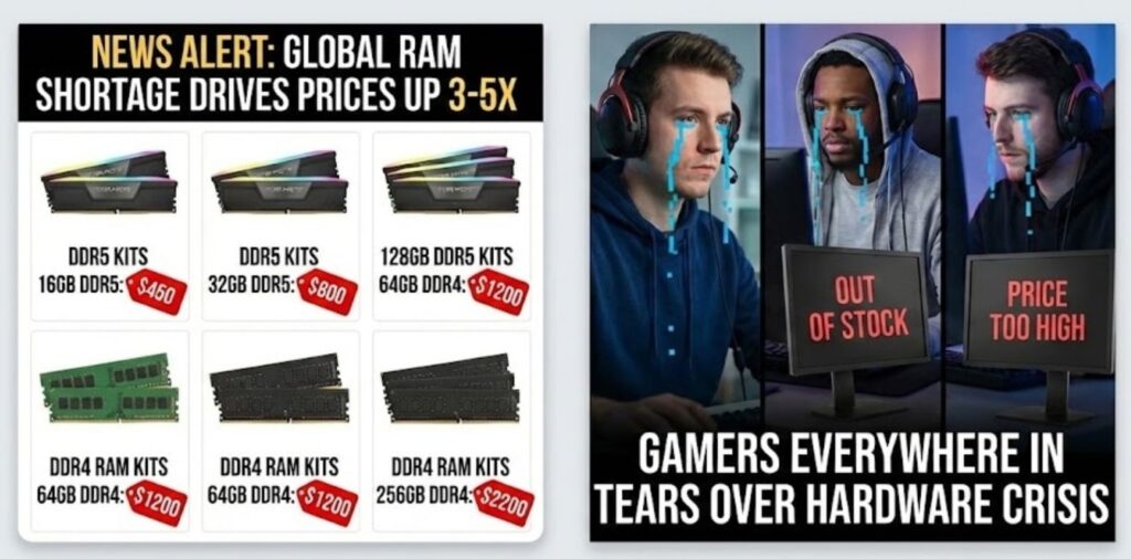 Rak Penuh, Etalase Kosong, Gamer Mencium Markup Besar Di Tengah Krisis RAM