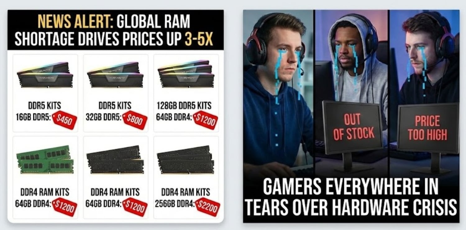 Rak Penuh, Etalase Kosong, Gamer Mencium Markup Besar Di Tengah Krisis RAM