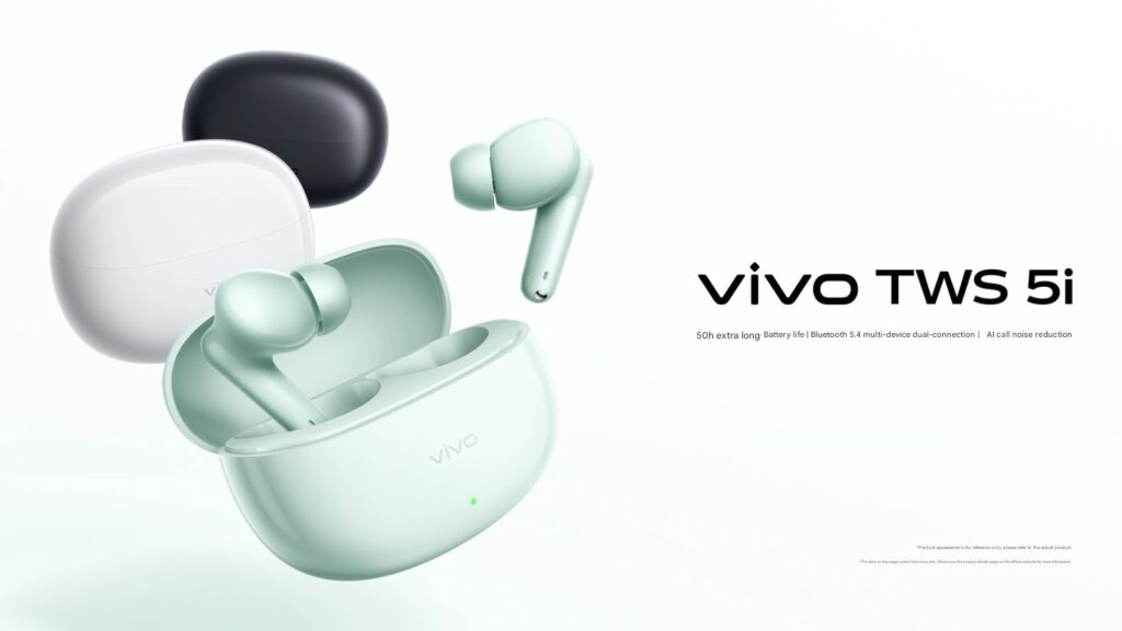 Vivo TWS 5i Tawarkan 50 Jam Daya, AI Peredam Bising Tanpa ANC