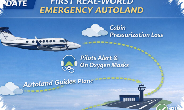 Tekanan Kabin Turun, Garmin Autoland Mendaratkan King Air Tanpa Kendali Manual